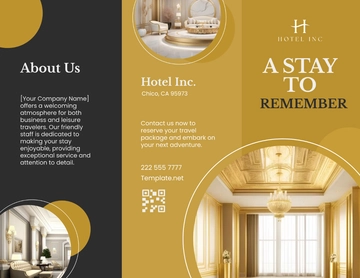 Free Hotel Tri-Fold Brochure Template to Edit Online