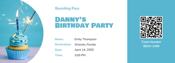 Free Birthday Boarding Pass Invitation Template to Edit Online
