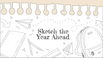 Free Back to School Sketch Background Template to Edit Online