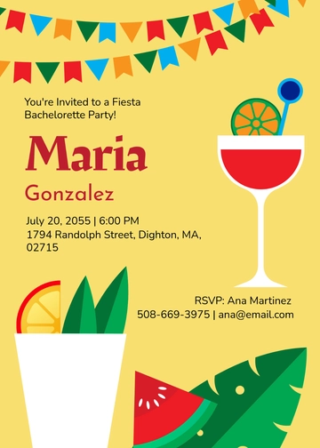 Free Bachelorette Fiesta Invitation Template to Edit Online | Template.net