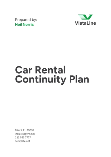 Free Car Rental Continuity Plan Template to Edit Online Free Car Rental Continuity Plan Template to Edit Online