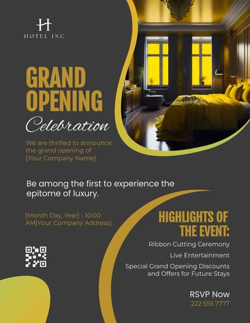 Free Hotel Grand Opening Flyer Template to Edit Online