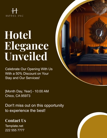 Free Hotel Event Flyer Template to Edit Online