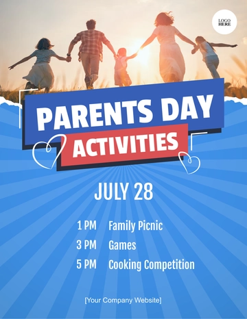 Free Parents Day Activities Template to Edit Online