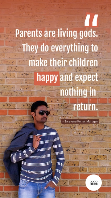 Free Parents Day Quote Template to Edit Online