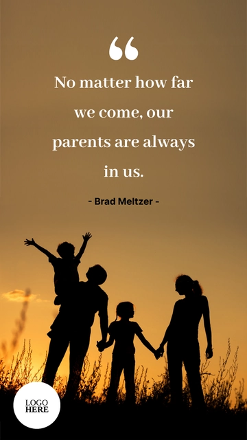 Free Parents Day Short Quote Template to Edit Online