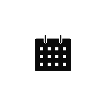 Free Calendar Glyph Icon to Edit Online