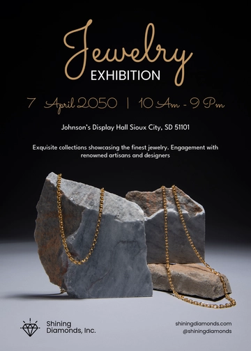 Free Jewelry Exhibition Invitation Template to Edit Online | Template.net