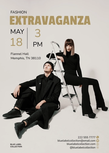 Free Fashion Exhibition Invitation Template to Edit Online | Template.net