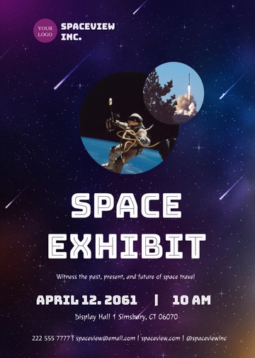 Free Exhibition Event Invitation Template to Edit Online