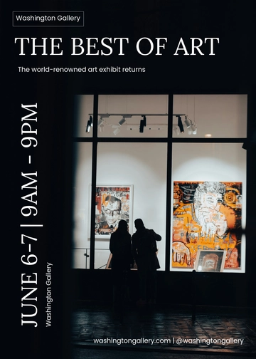 Free Art Exhibition Invitation Template to Edit Online | Template.net