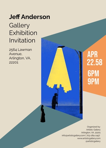 Free Gallery Exhibition Invitation Template to Edit Online