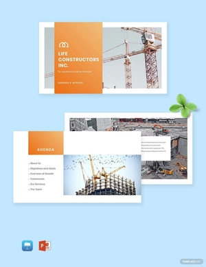 Construction Company Presentation Template