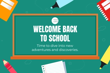 Free Back to School Classroom Banner Template to Edit Online