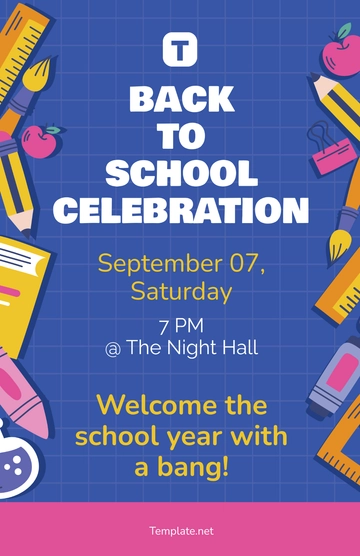 Free Back to School Event Poster Template to Edit Online