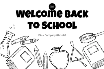 Free Back to School Coloring Banner Template to Edit Online