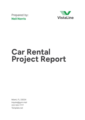 Free Car Rental Project Report Template to Edit Online