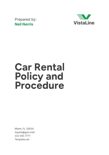 Free Car Rental Policy and Procedure Template to Edit Online