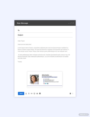 Construction Sales Manager Email Signature Template