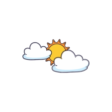 Free Partly Cloudy Clipart to Edit Online