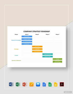 Company Strategy Roadmap Template