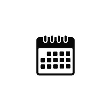 Free Black Calendar Icon to Edit Online