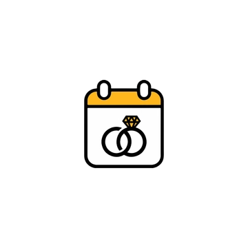 Free Wedding Calendar Icon to Edit Online