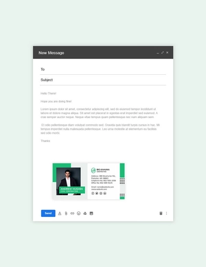 Professional Construction Email Signature Template