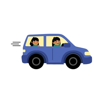 Free Road Trip With Friends Clipart to Edit Online