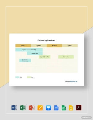 Simple Engineering Roadmap Template