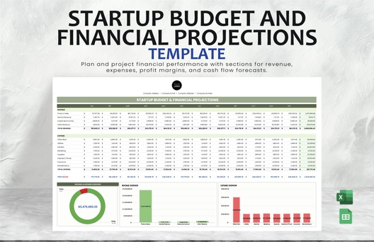 Startup Budget and Financial Projections Template Startup Budget and Financial Projections Template