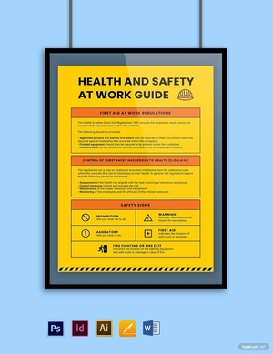 Health & Safety at Work Guide Poster Template