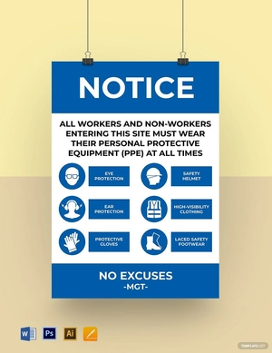 Personal Protective Equipment (PPE) Poster Template
