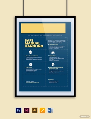 Safe Manual Handling Poster Template