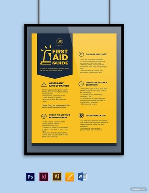 Workplace First Aid Guide Poster Template