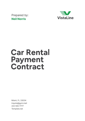 Free Car Rental Payment Contract Template to Edit Online