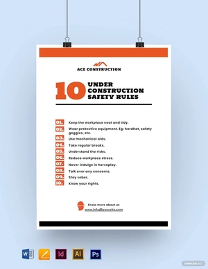 Under Construction Poster Template
