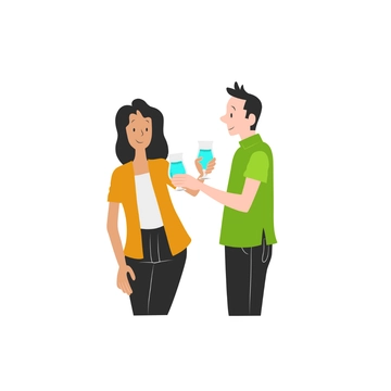 Free Friends Drinking Clipart to Edit Online