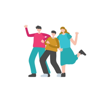 Free Group Of Friends Clipart to Edit Online