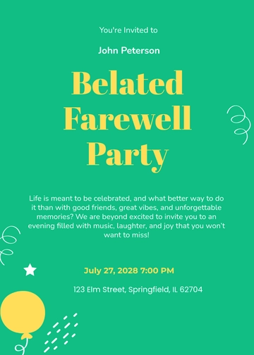 Free 30th Birthday Party Invitation Template to Edit Online