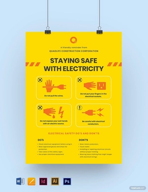 Electrical Safety Poster Template