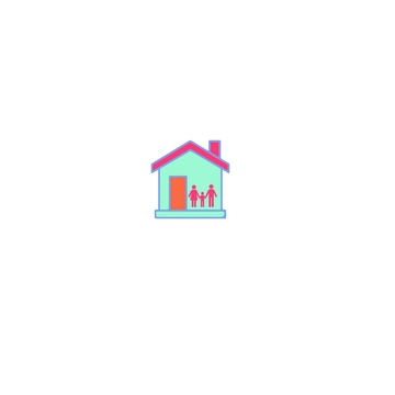 Free Family House Icon to Edit Online