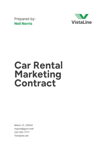 Free Car Rental Marketing Contract Template to Edit Online