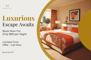 Free Hotel Promotion Banner Template to Edit Online