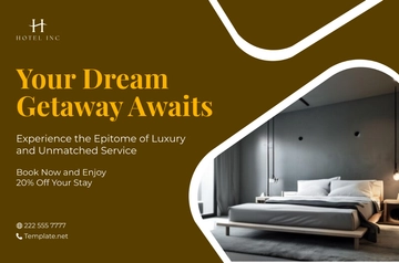 Free Hotel Marketing Banner Template to Edit Online