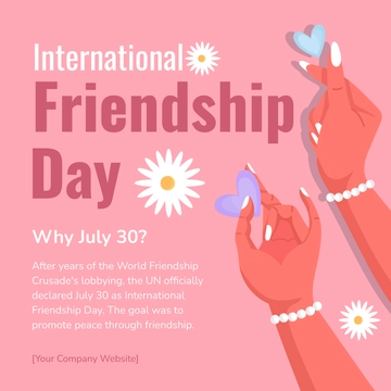Free Why 30 July is International Friendship Day? Template to Edit Online