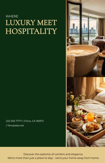 Free Hotel Marketing Poster Template to Edit Online