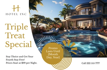 Free Hotel Social Media Banner Templater to Edit Online