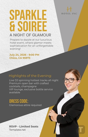 Free Hotel Event Poster Template to Edit Online