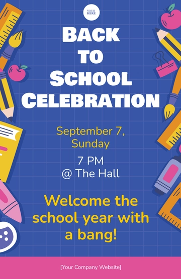 Free Back to School Event Poster to Edit Online